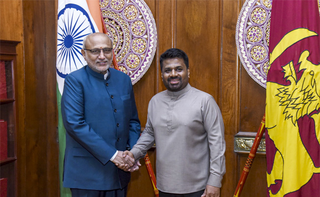 Vice President Radhakrishnan meets Sri Lankan President Dissanayake